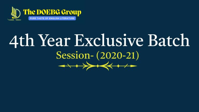 Exclusive Batch, 4th Year (2020-2021)